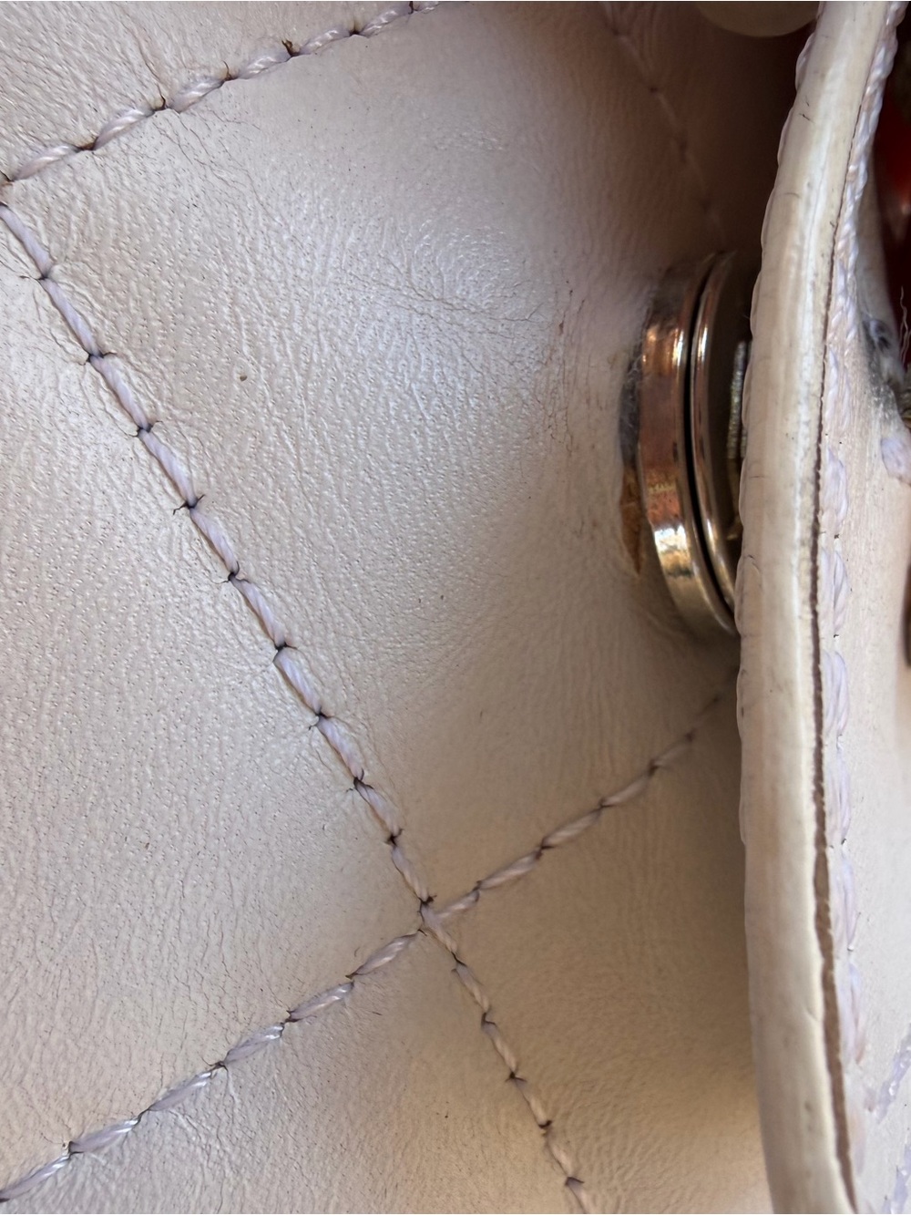 Burberry White Quilted hobo Shoulder Bag with Silver Hardware*Read Description - Picture 6 of 16